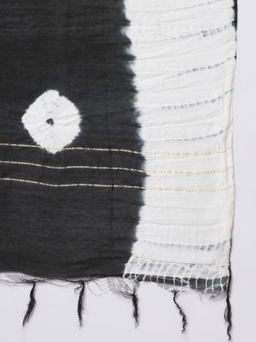 Black Colour South Silk Embroidery Work Casual Wear Kurta Pant Dupatta Set For Women's